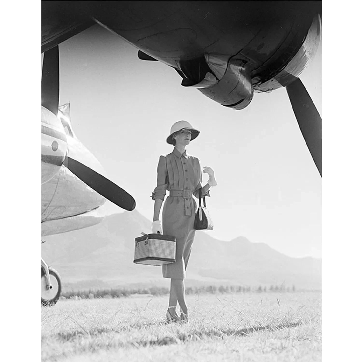 In the Blazing Sun at George Airfield by Norman Parkinson