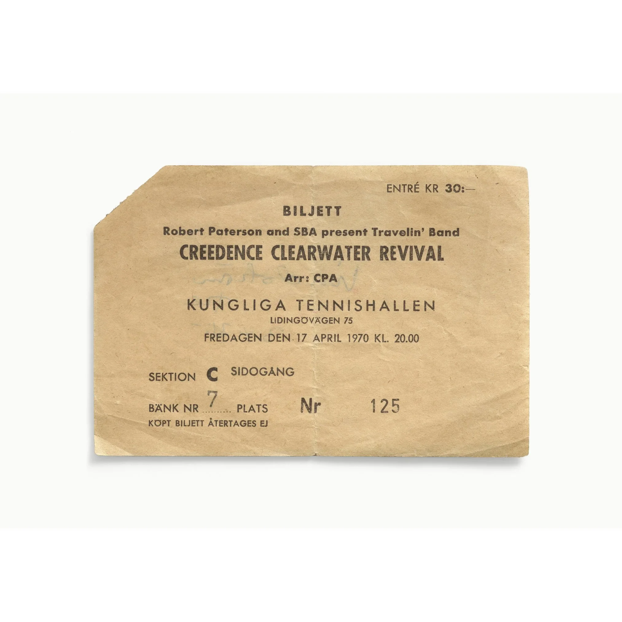 TICKETS PLEASE BY BLAISE HAYWARD - Creedence Clearwater Revival