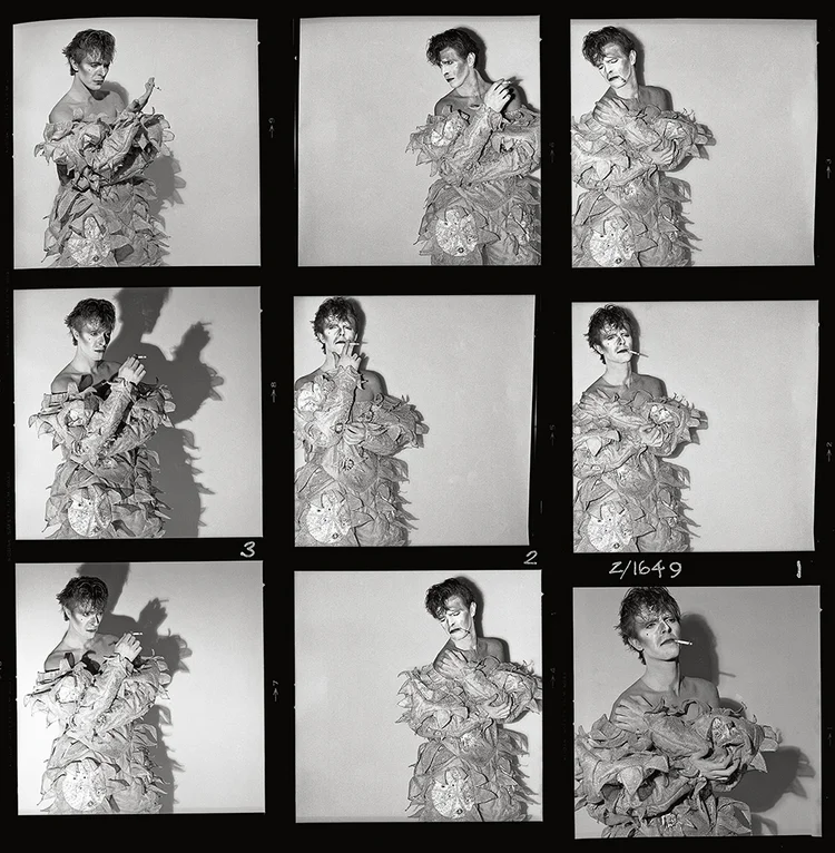David Bowie Scary Monsters Smoking Open Edition Demi Contact Sheet