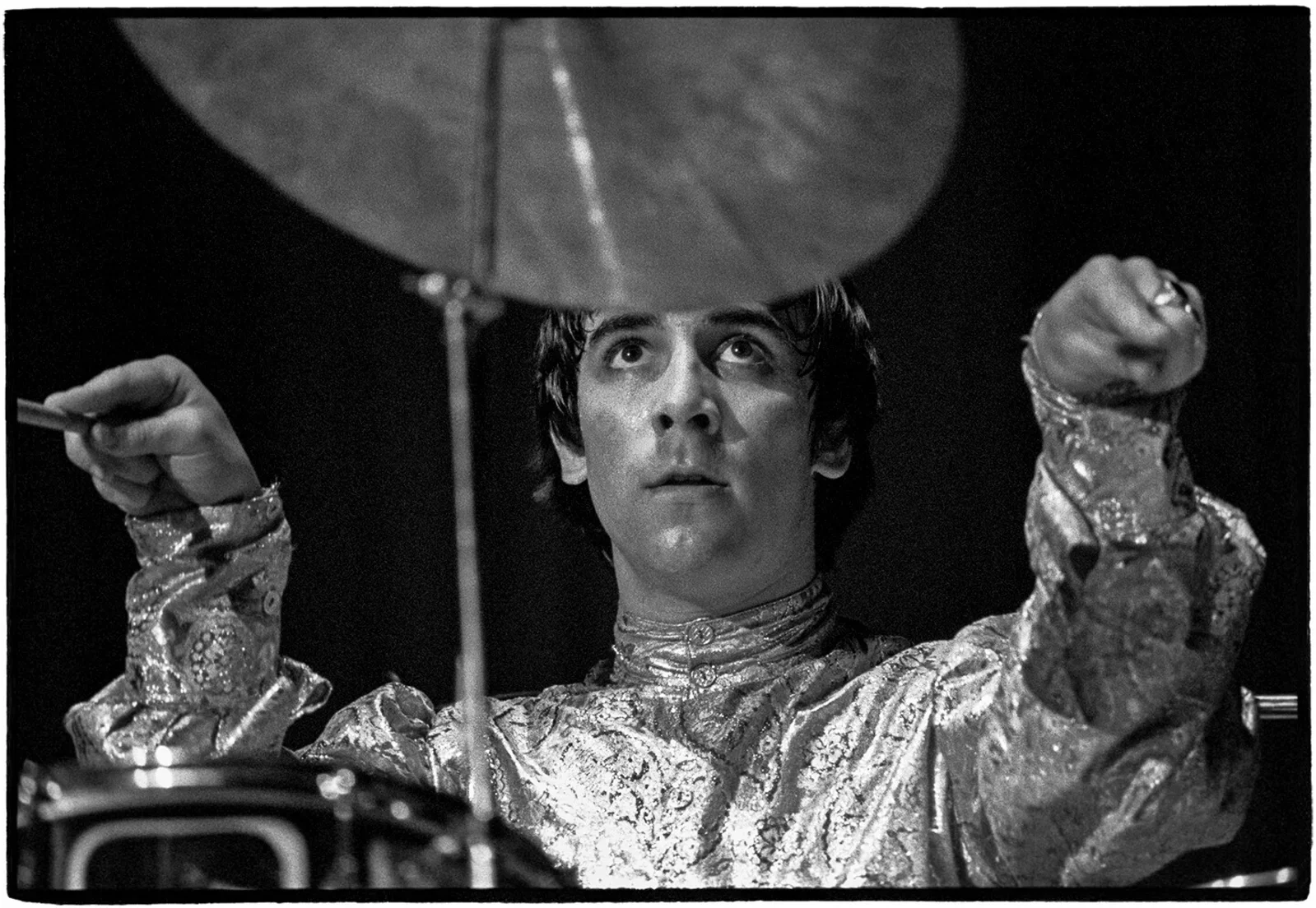 Keith Moon in The Who, close-up, Al Satterwhite, 1967