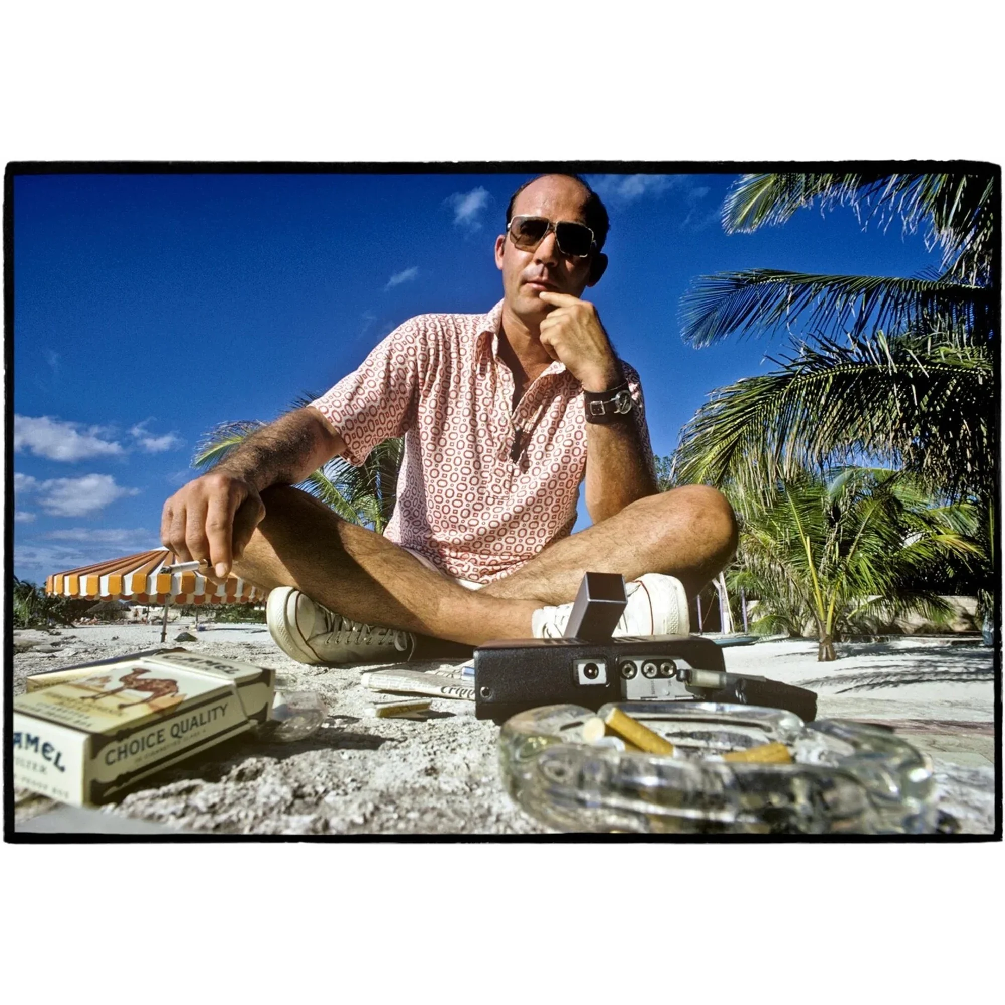 Hunter S Thompson in color, Mexico, Al Satterwhite, 1974