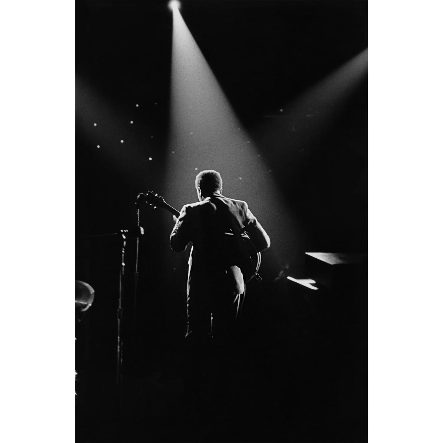 BB King On Stage - in Spotlights, Boston Garden, 1969 by Glen Craig