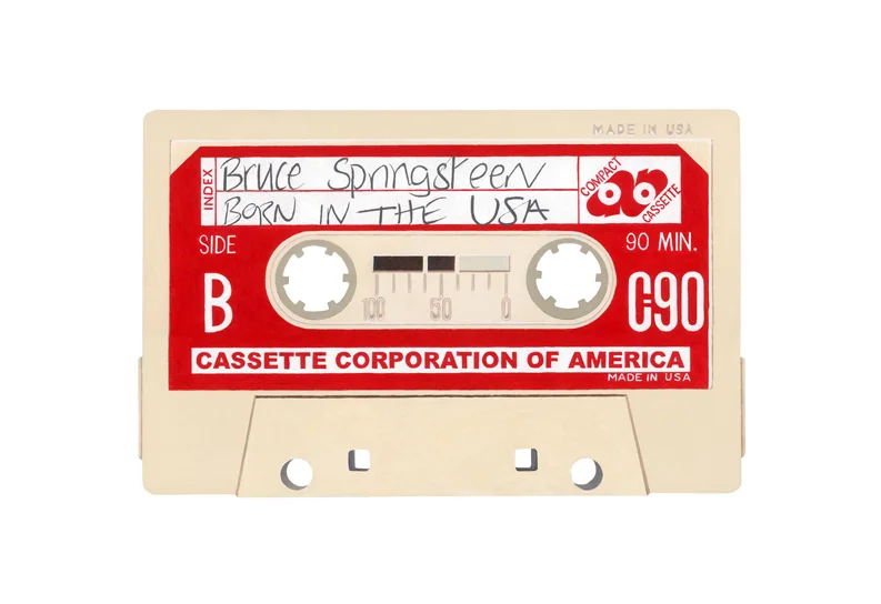 Born In The USA Cassette Print by Horace Panter
