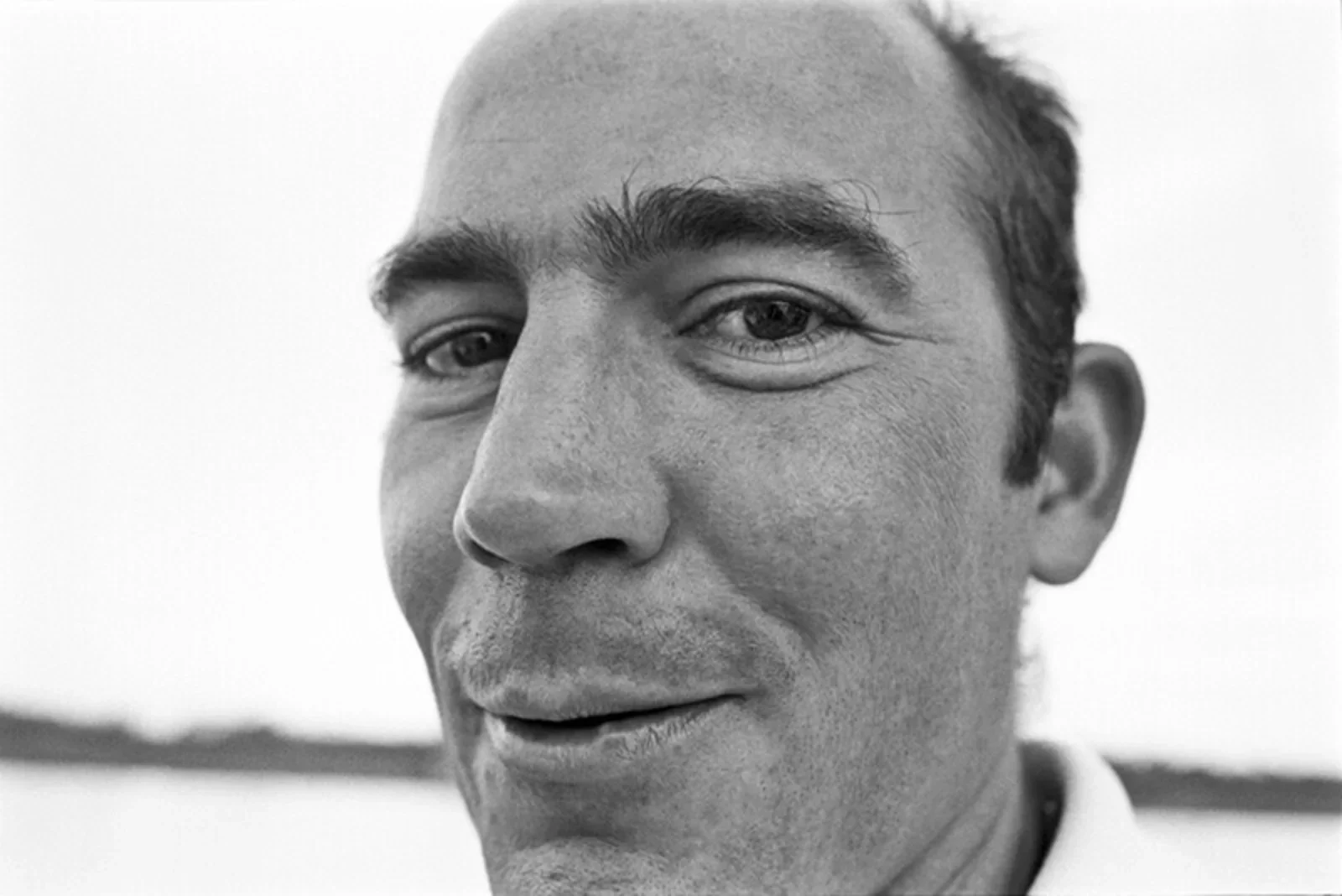 Hunter S. Thompson close-up, Al Satterwhite, 1974