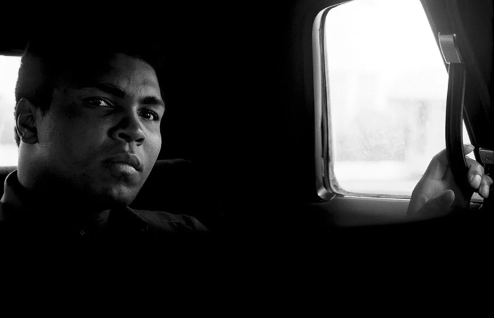 Muhammad Ali in the car by Al Satterwhite, 1971
