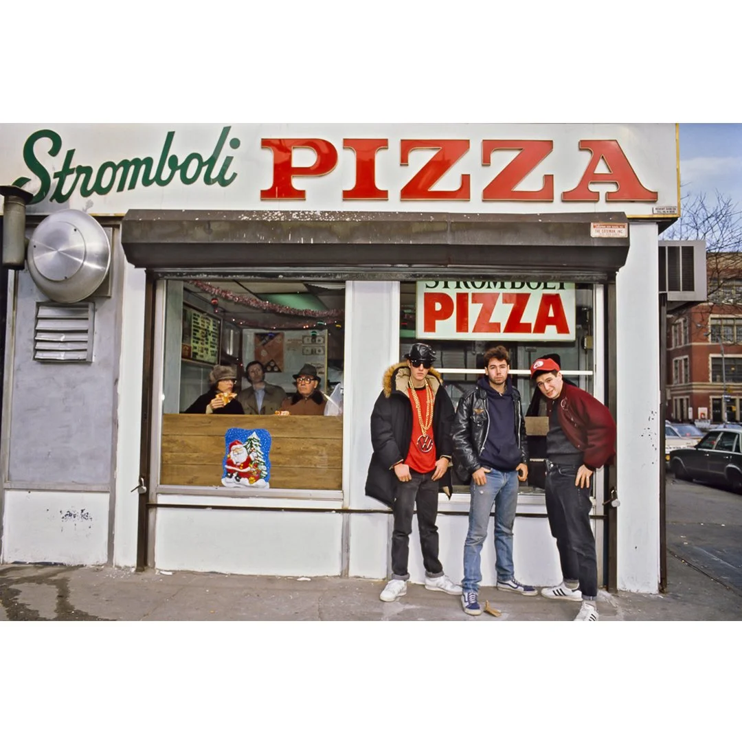 The Beastie Boys Stromboli Pizza by Lynn Goldsmith.