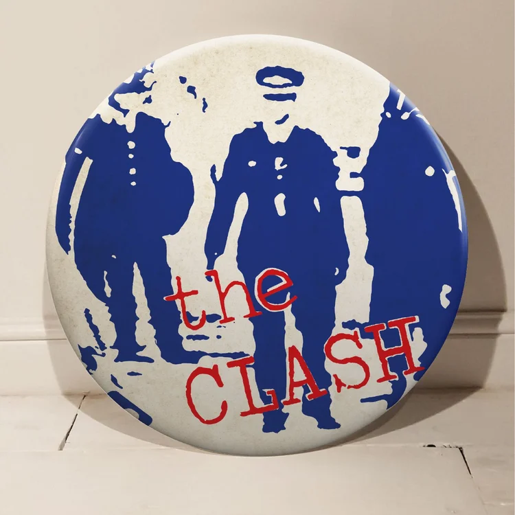 The Clash "Police And Thieves" Giant 3D Vintage Button