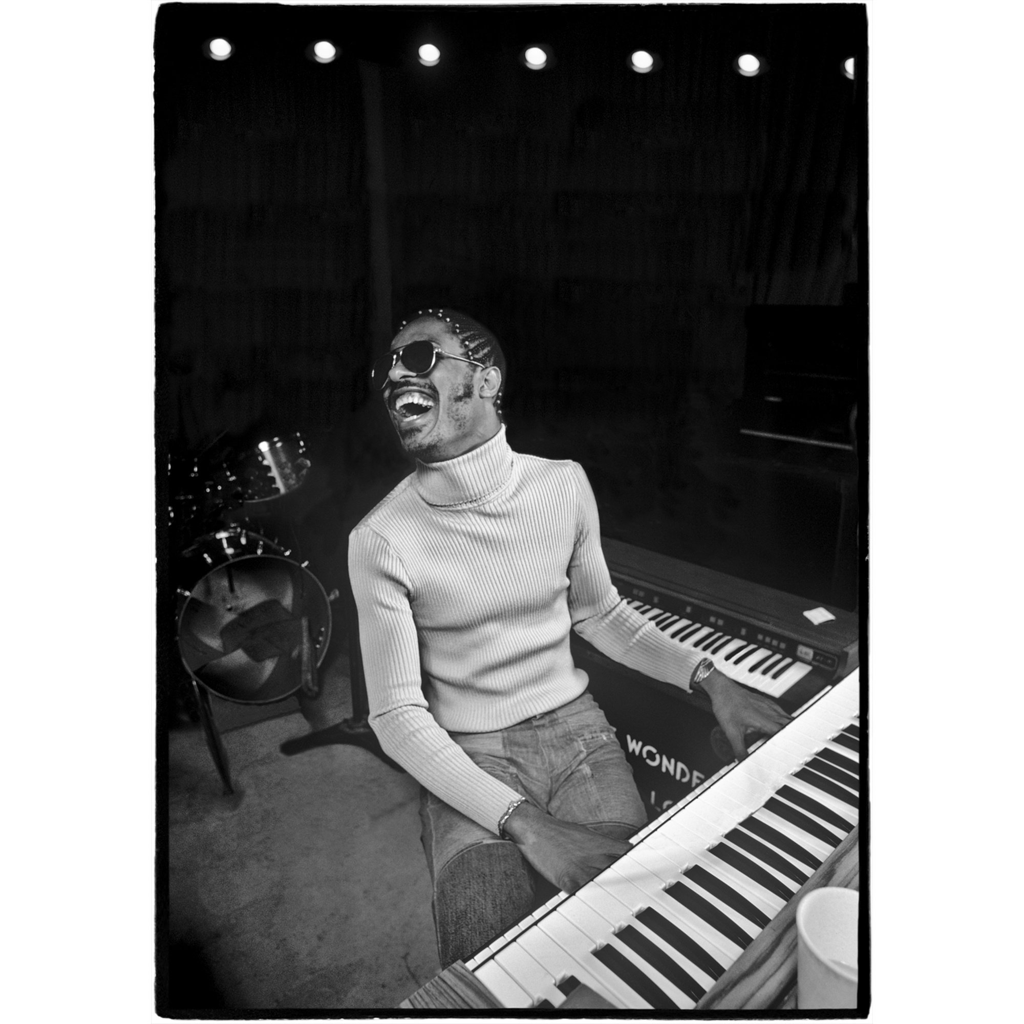 Stevie Wonderin studio, Al Satterwhite, 1974