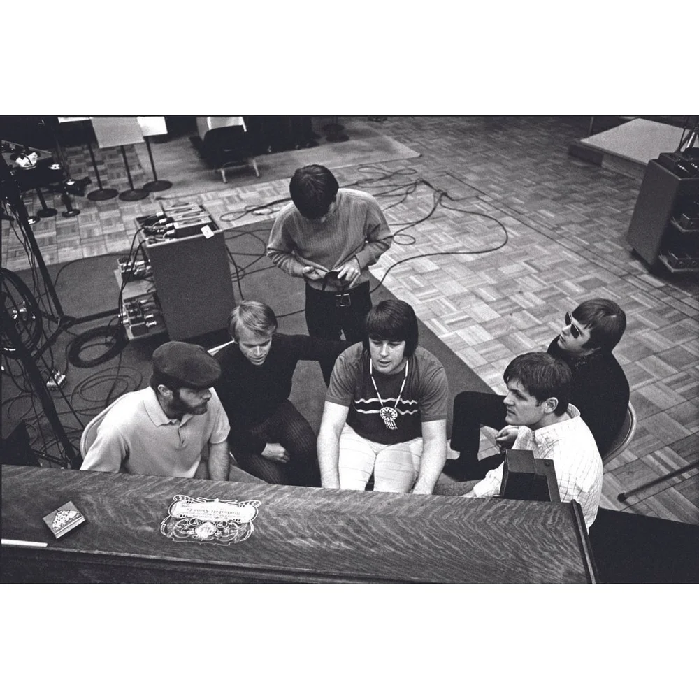 The Beach Boys in the recording studio by Guy Webster