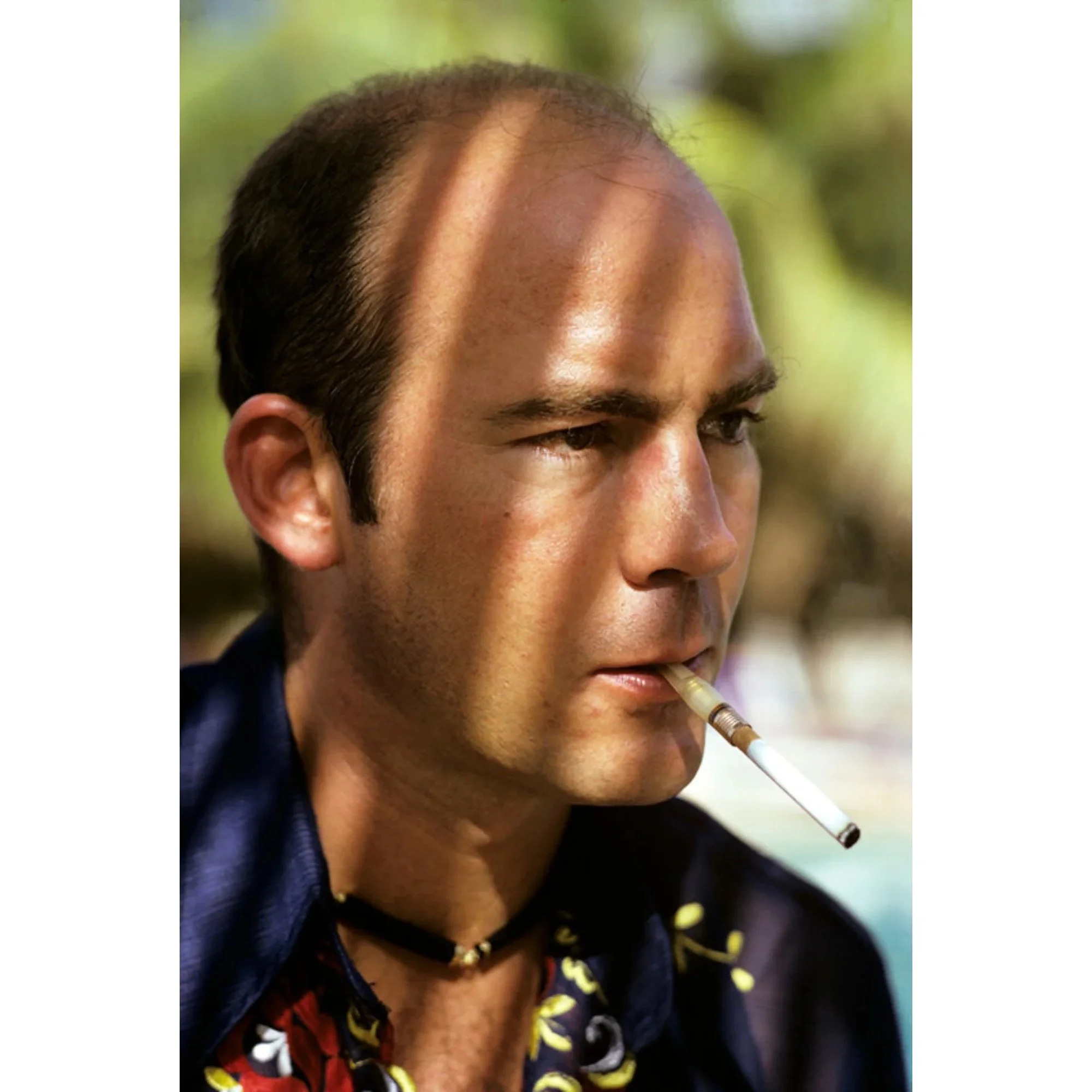 Hunter S Thompson color porrait, Al Satterwhite, 1974