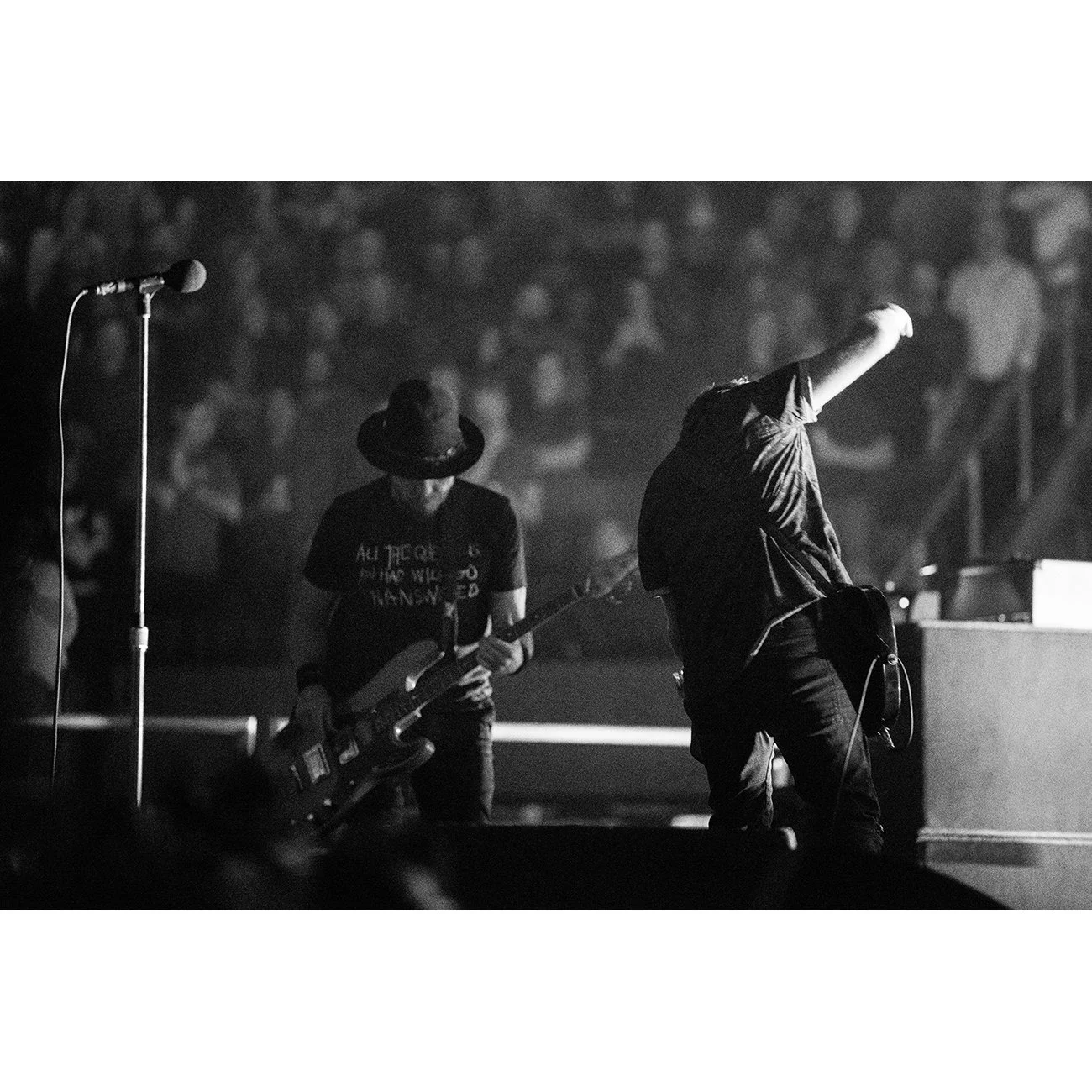 Jeff Ament and Eddie Vedder of Pearl Jam by Dustin Rabin