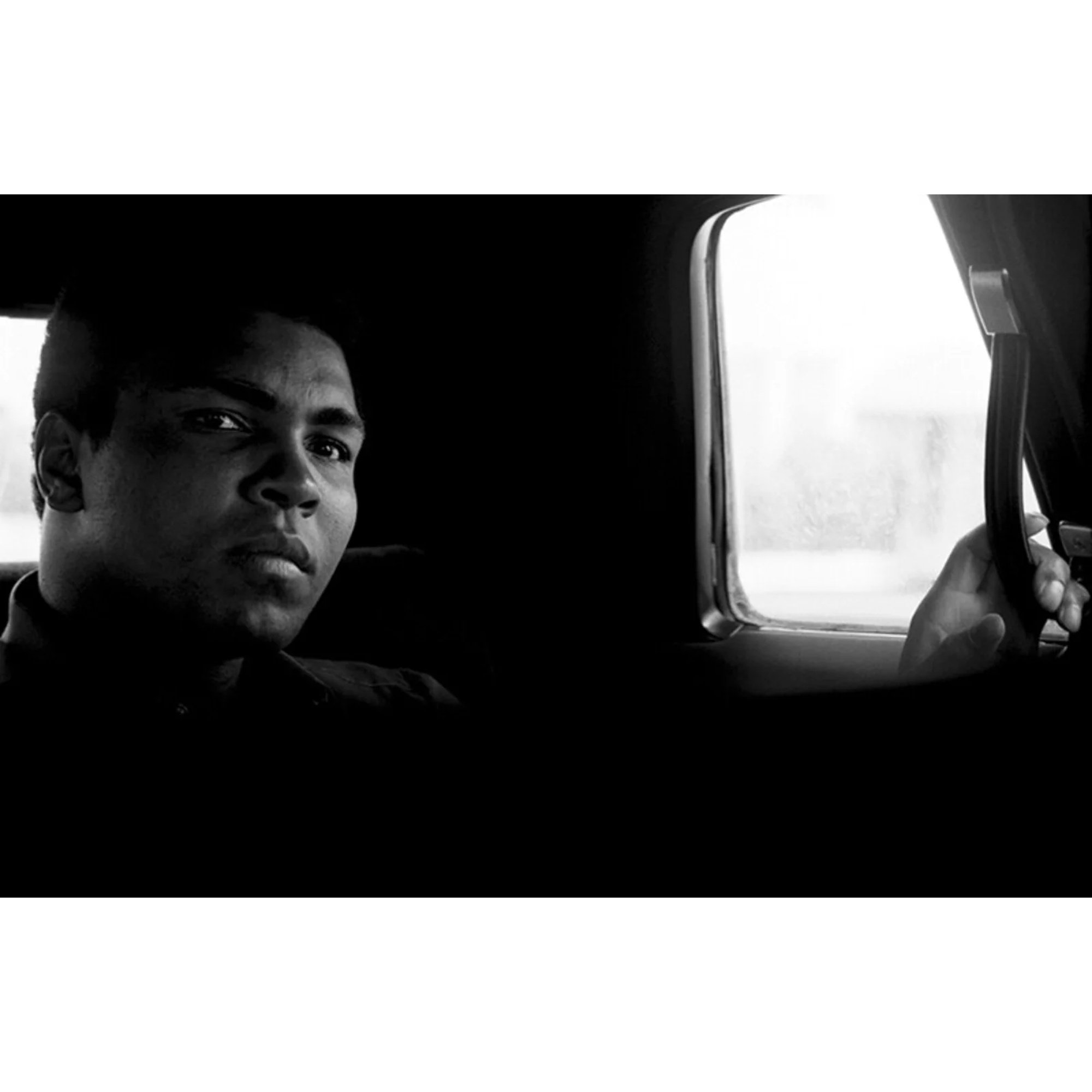 Muhammad Ali in the car by Al Satterwhite, 1971
