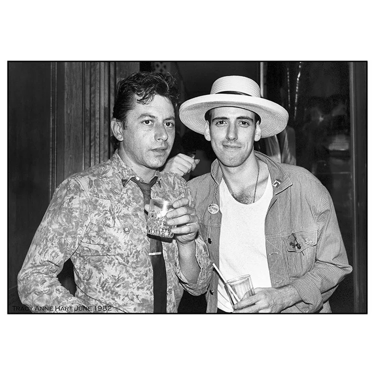 Joe Ely and Mick Jones of The Clash by Tracy Anne Hart