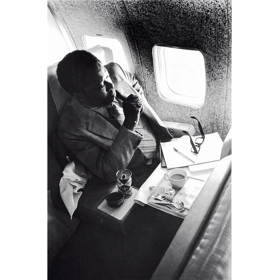 BB King flying to Los Angeles, 1969 by Glen Craig