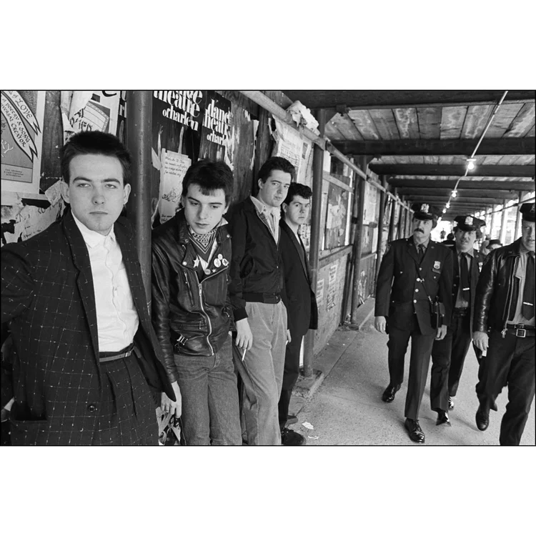 The Cure, Columbus Ave NYC, 1980 by Allan Tannenbaum