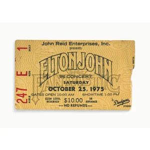 TICKETS PLEASE BY BLAISE HAYWARD - Elton John Dodger Stadium