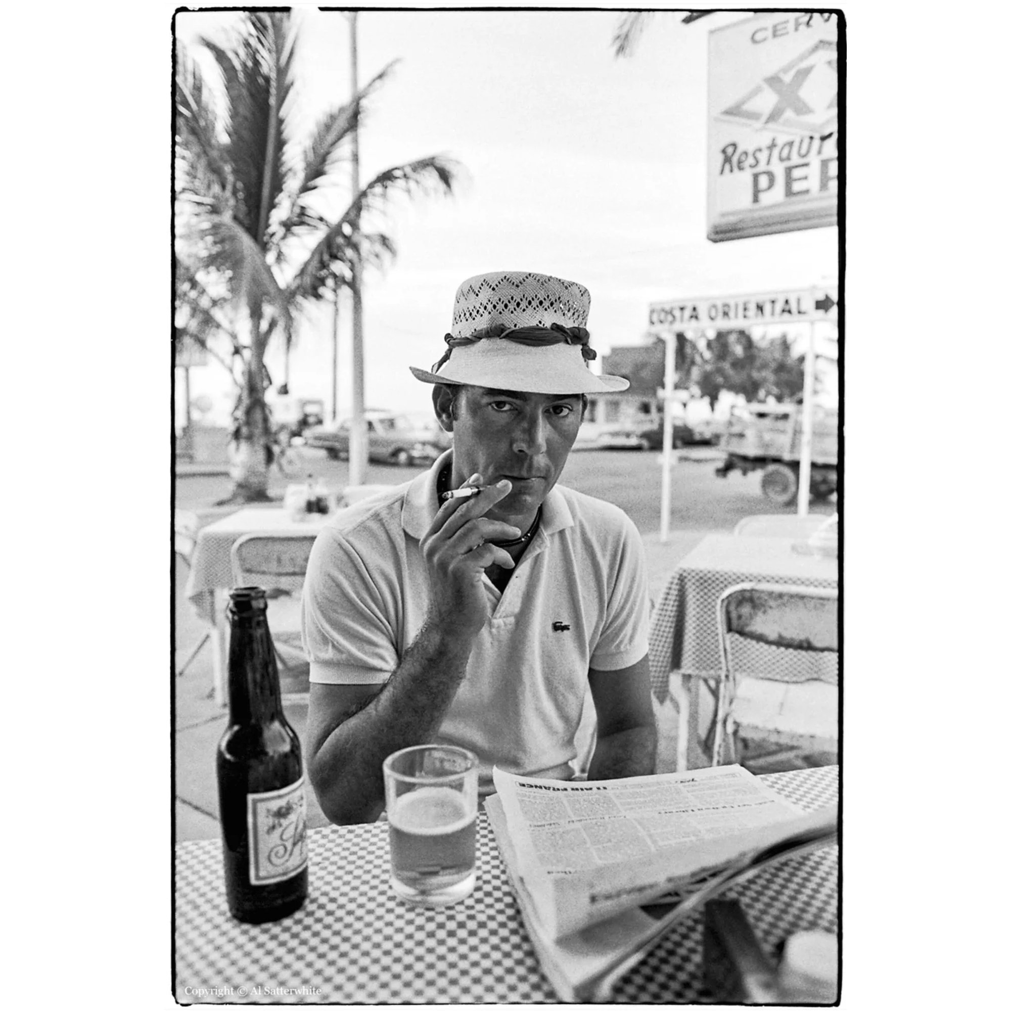 Hunter S Thompson at Pepe's Bar, Al Satterwhite, 1974
