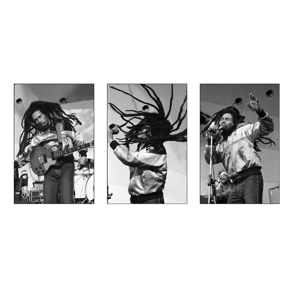 Bob Marley live triptych by David Corio
