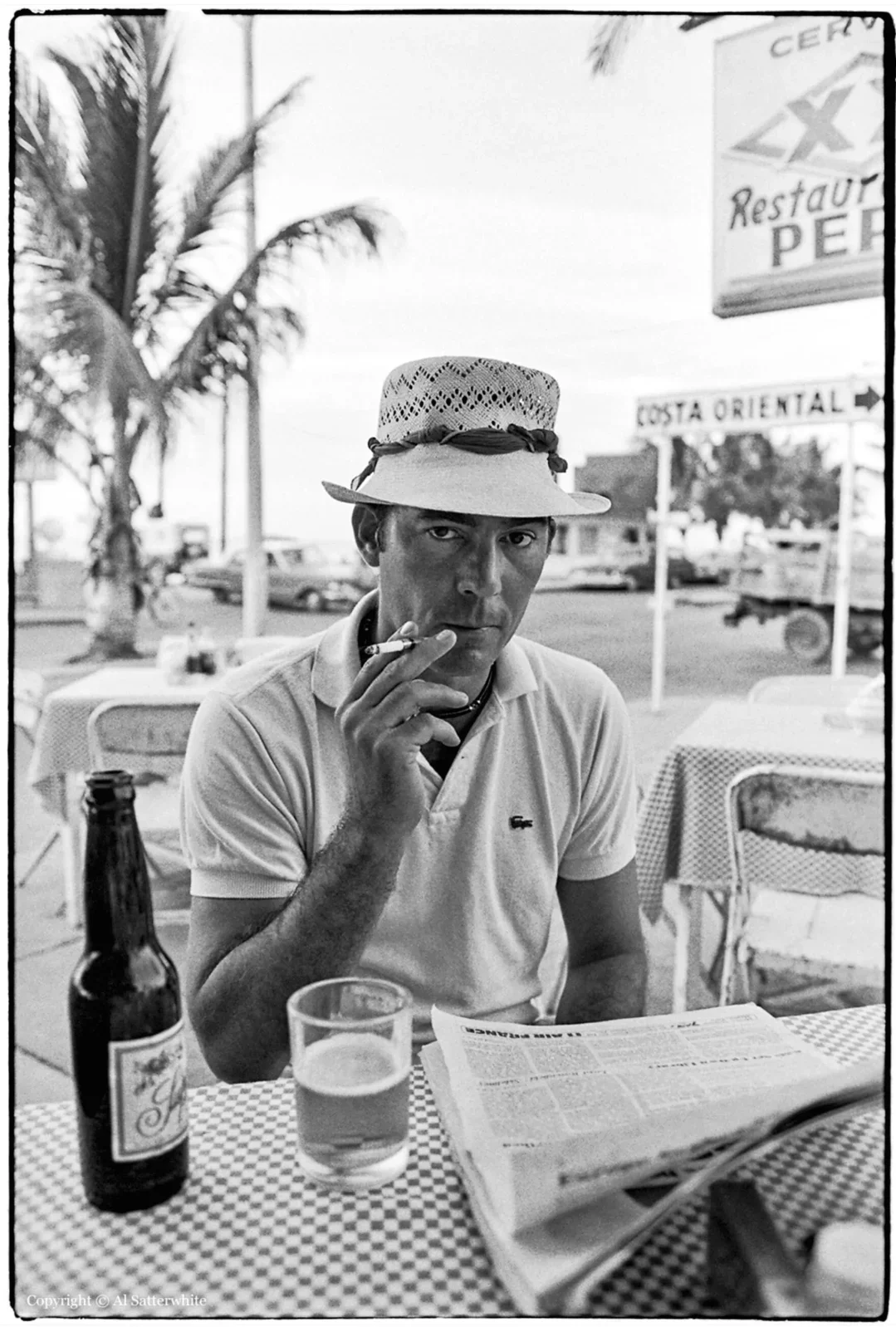 Hunter S. Thompson at Pepe's Bar, Al Satterwhite, 1974