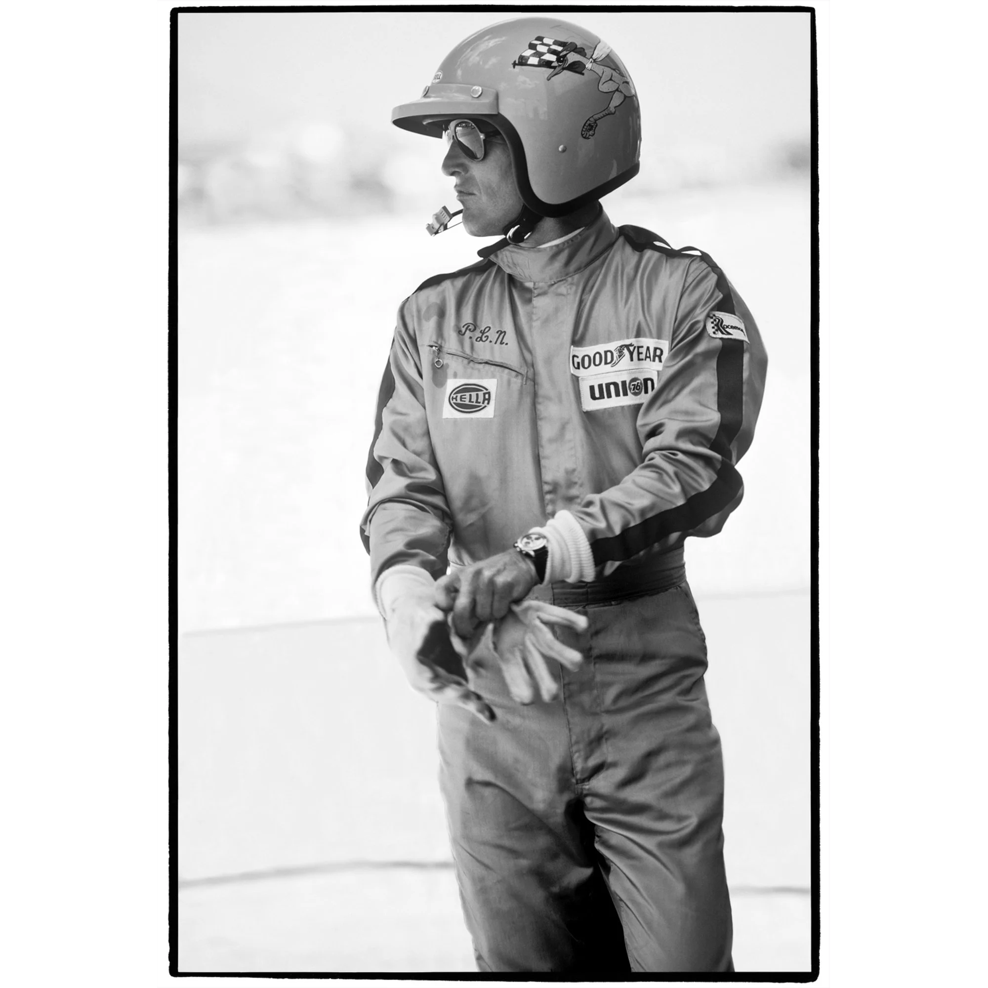 Paul Newman preparing for Sebring, Al Satterwhite, 1977