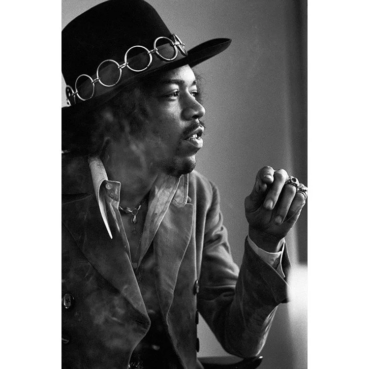 Jimi Hendrix by Baron Wolman signed limited edition 20x24" print
