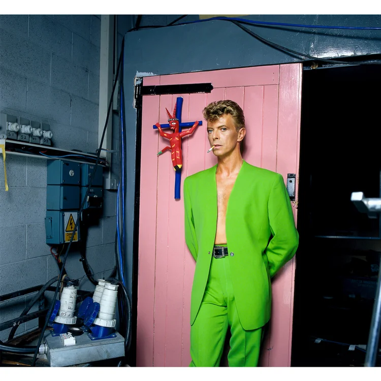 David Bowie smoking by Brian Aris 20x24" signed limited edition print