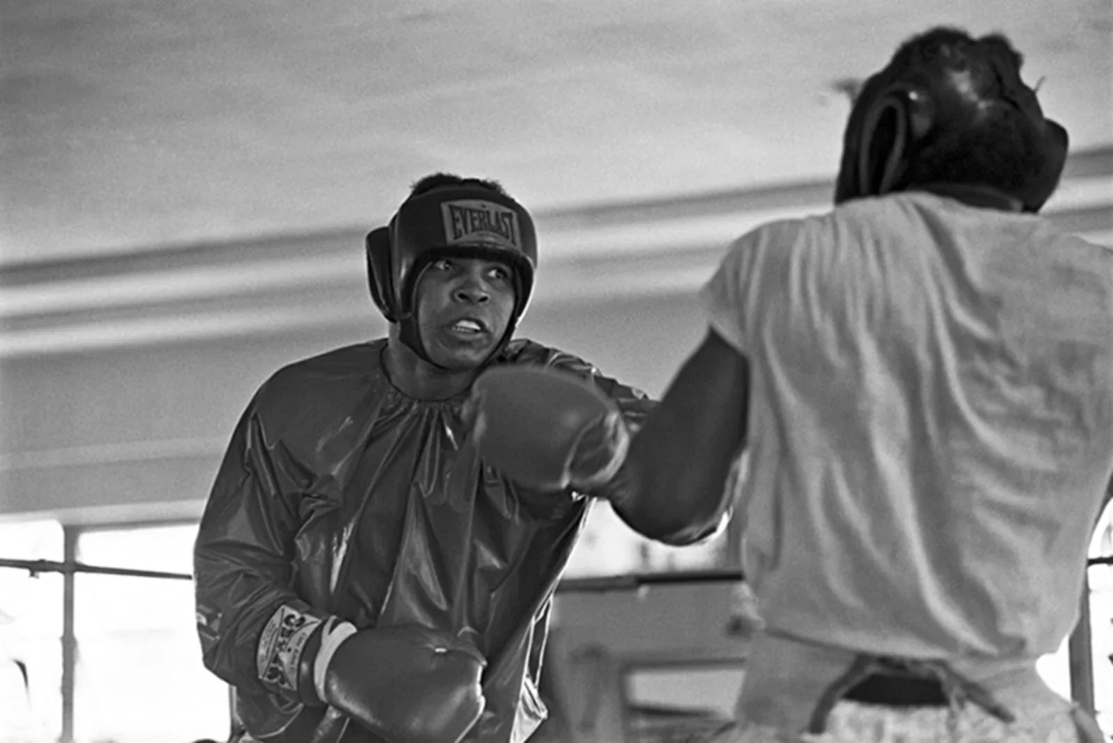 Muhammad Ali sparring by Al Satterwhite, 1971