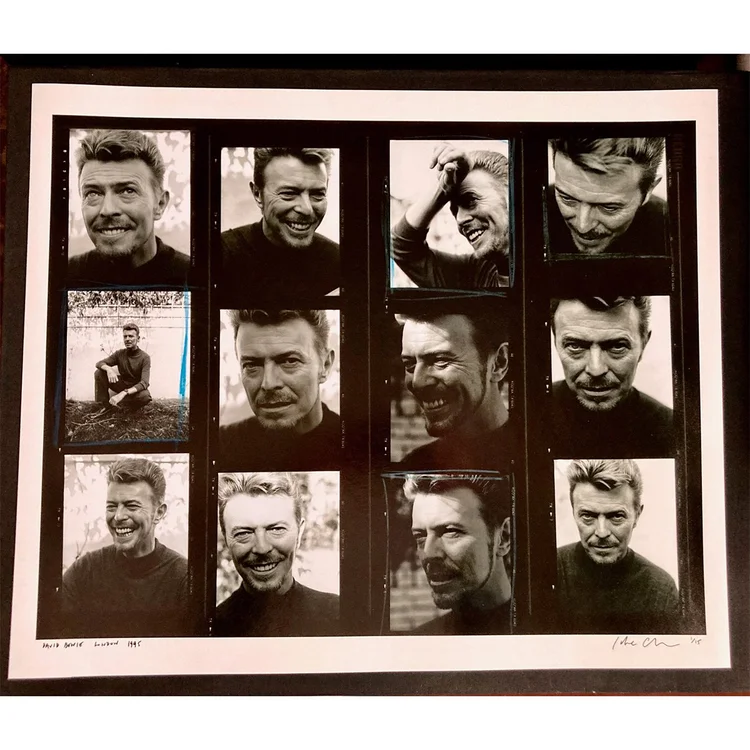 David Bowie Contact Sheet by Jake Chessum - First print of the edition 16x20"