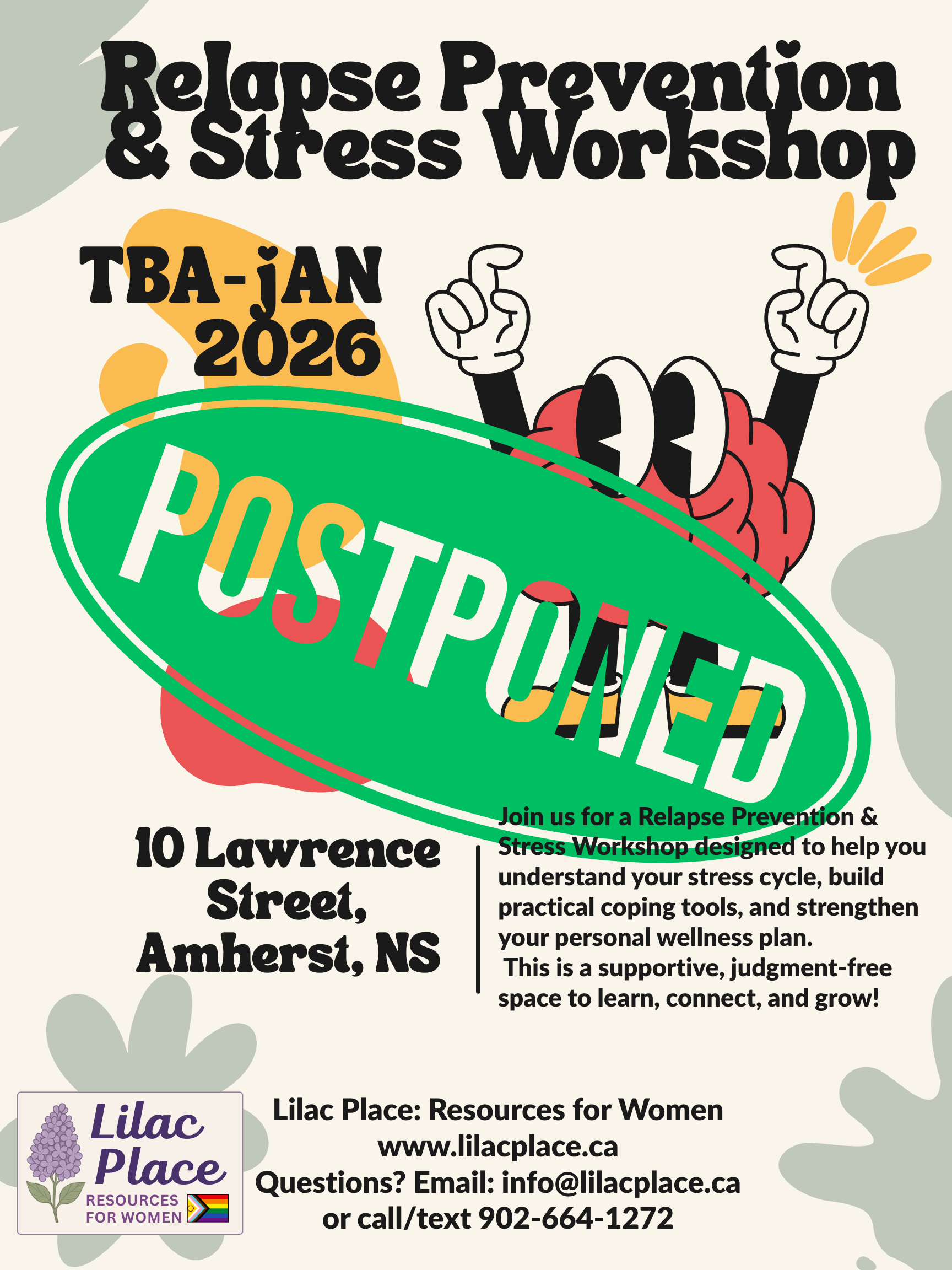 Relapse Prevention and Stress Management - Postponed