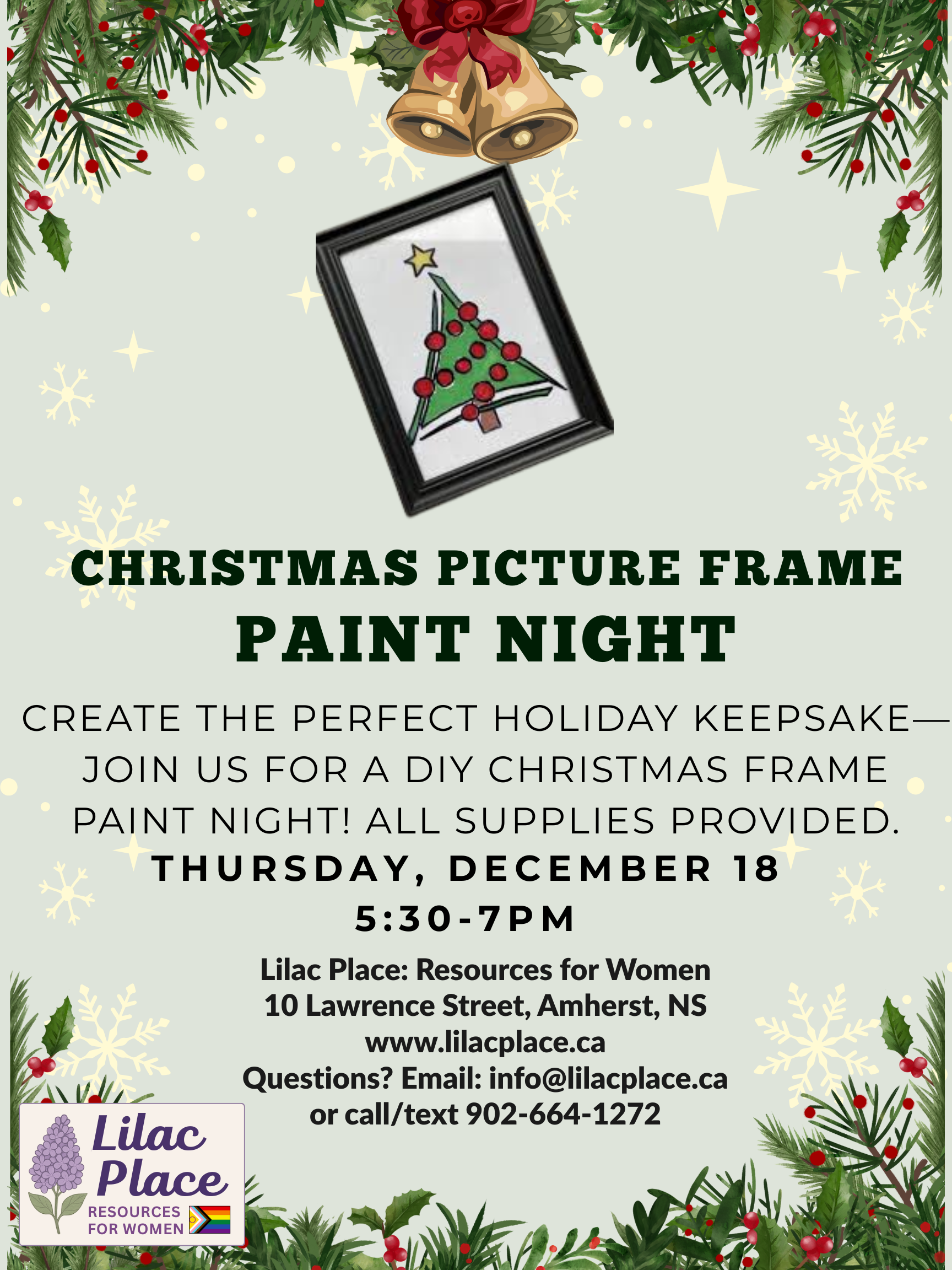 Christmas Frames Paint Night