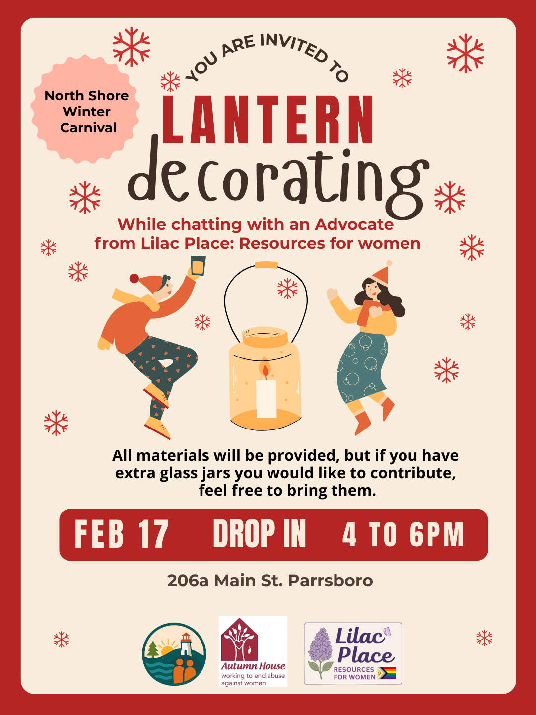 Parrsborro Winter Carnival - Lantern Decorating