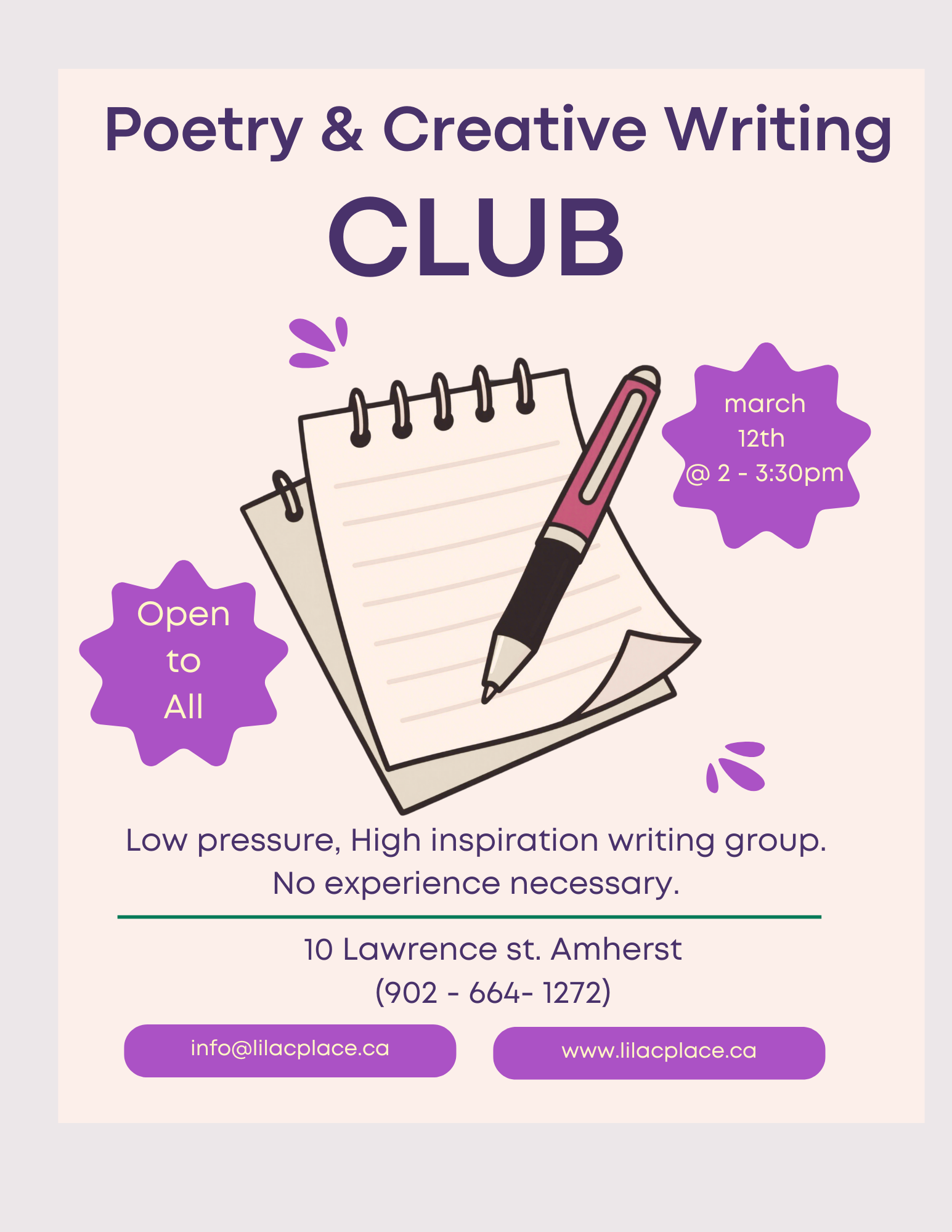 Poetry & Creative Writing Group
