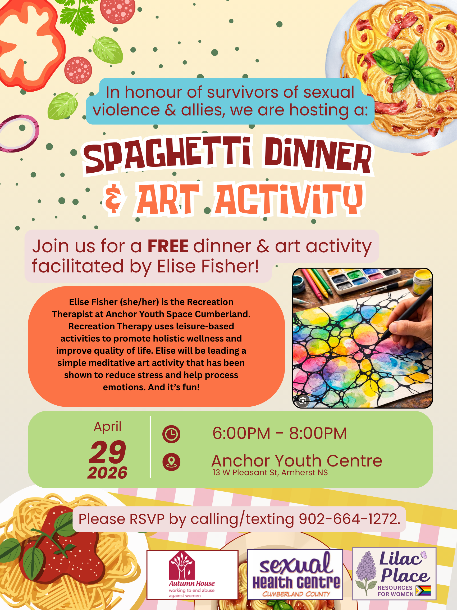 Spaghetti Dinner & Art Activity
