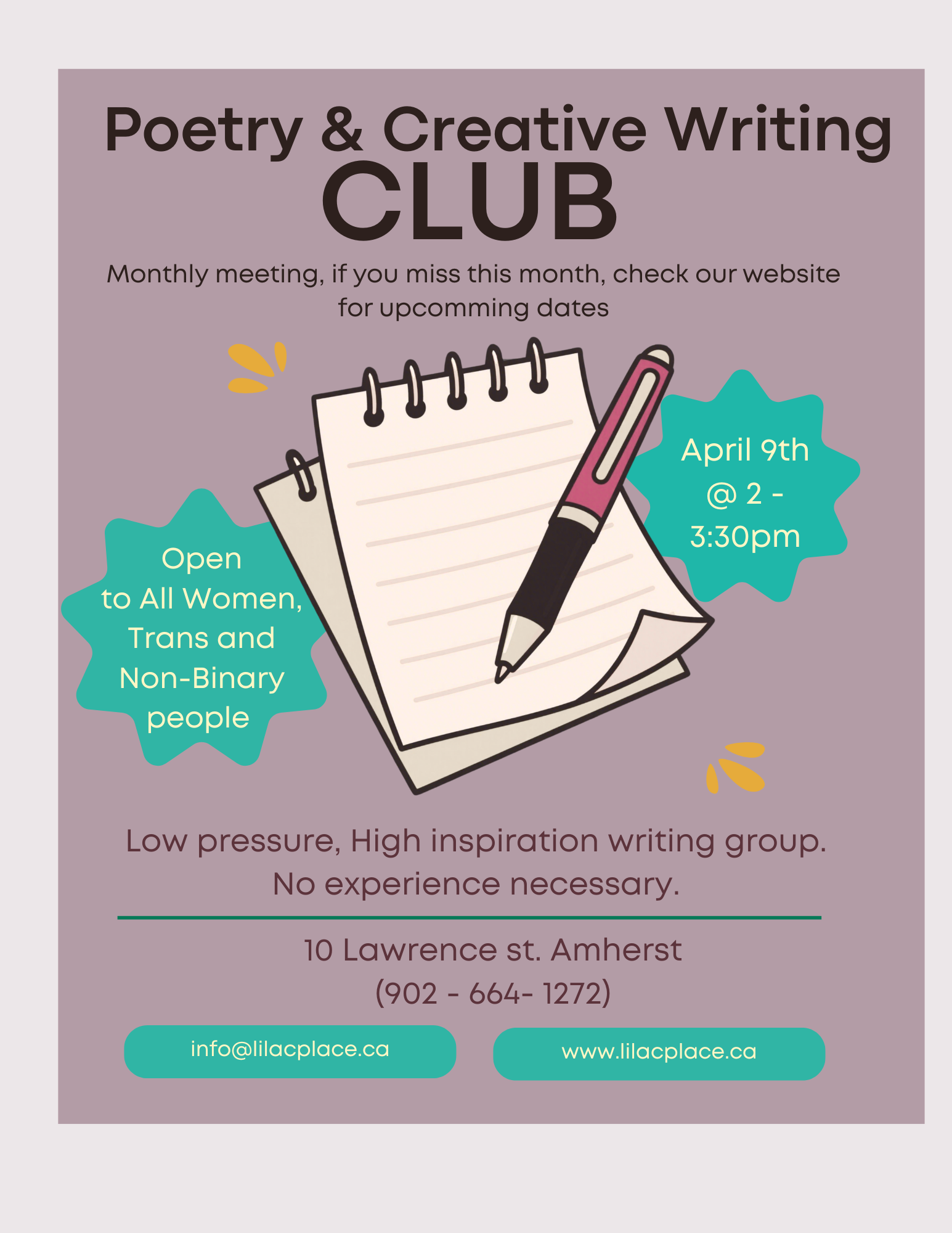 Poetry and Creative Writing Group