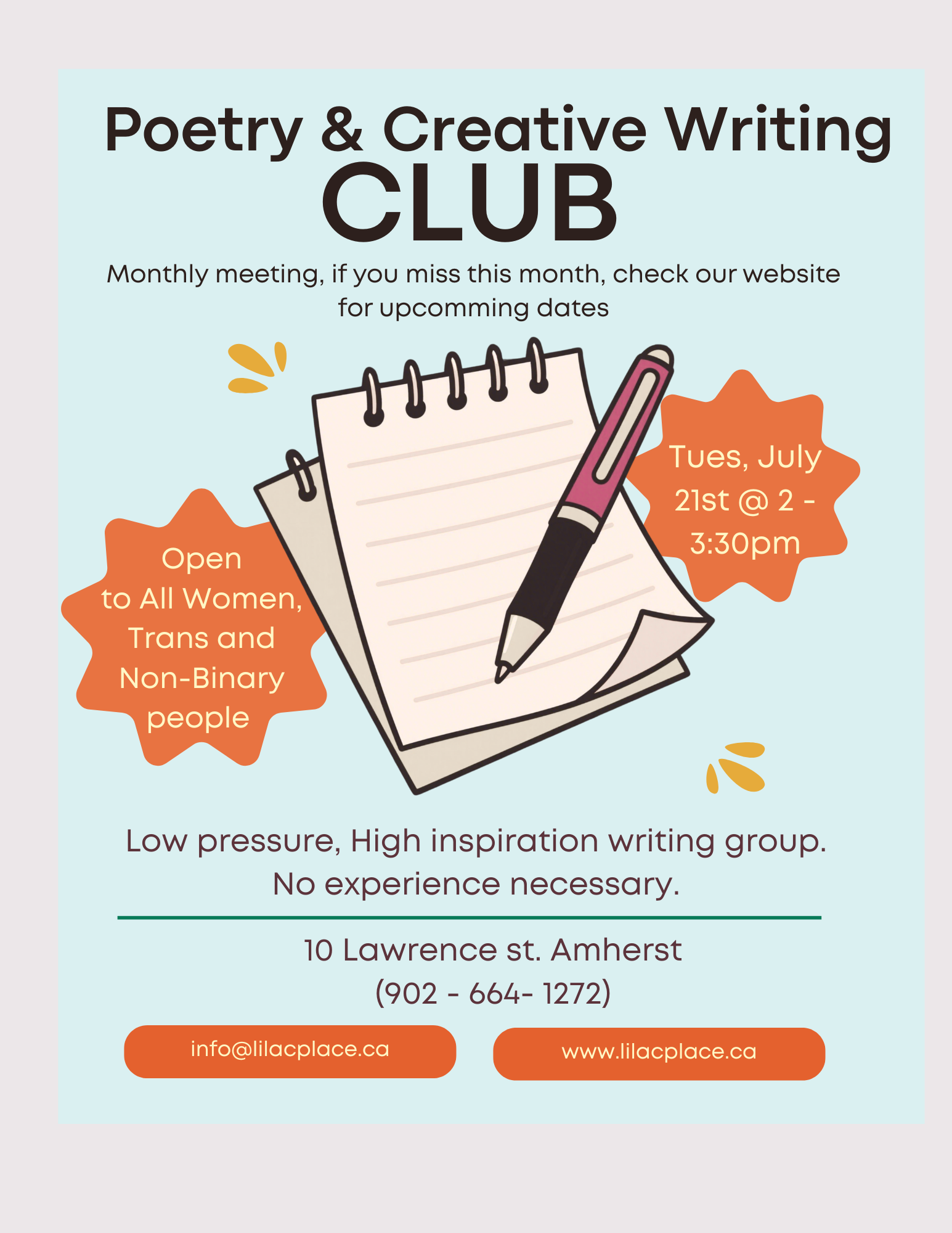 Poetry and Creative Writing Group