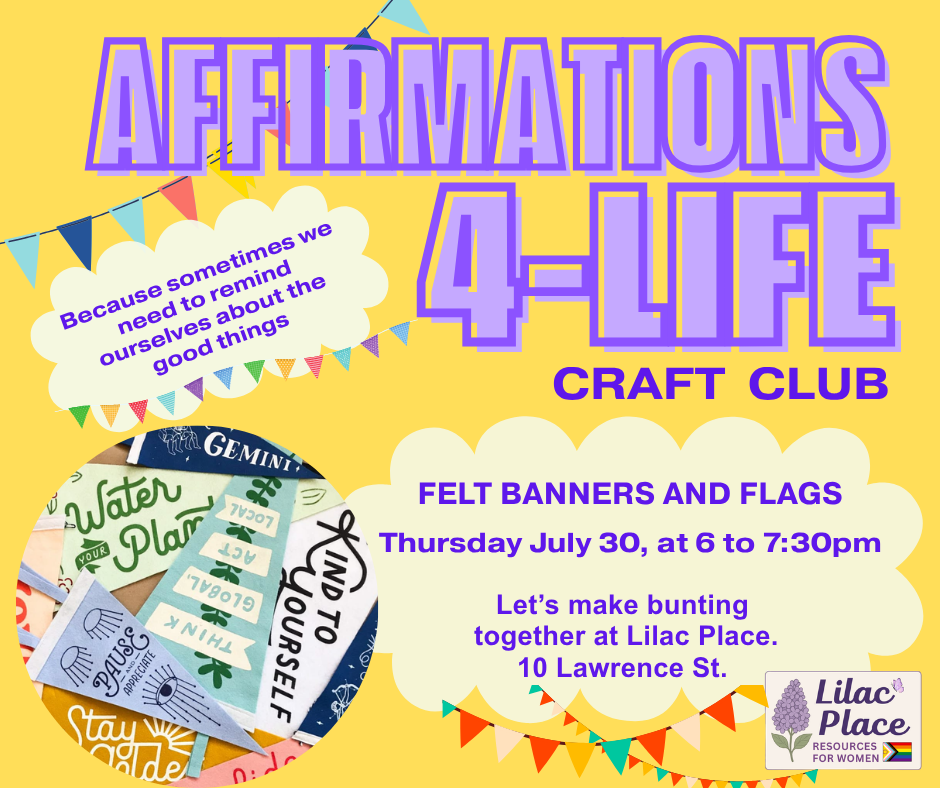 Affirmations Craft Club: Bunting Flags