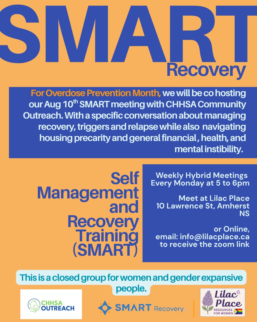 SMART Recovery: Co hosted with CHHSA