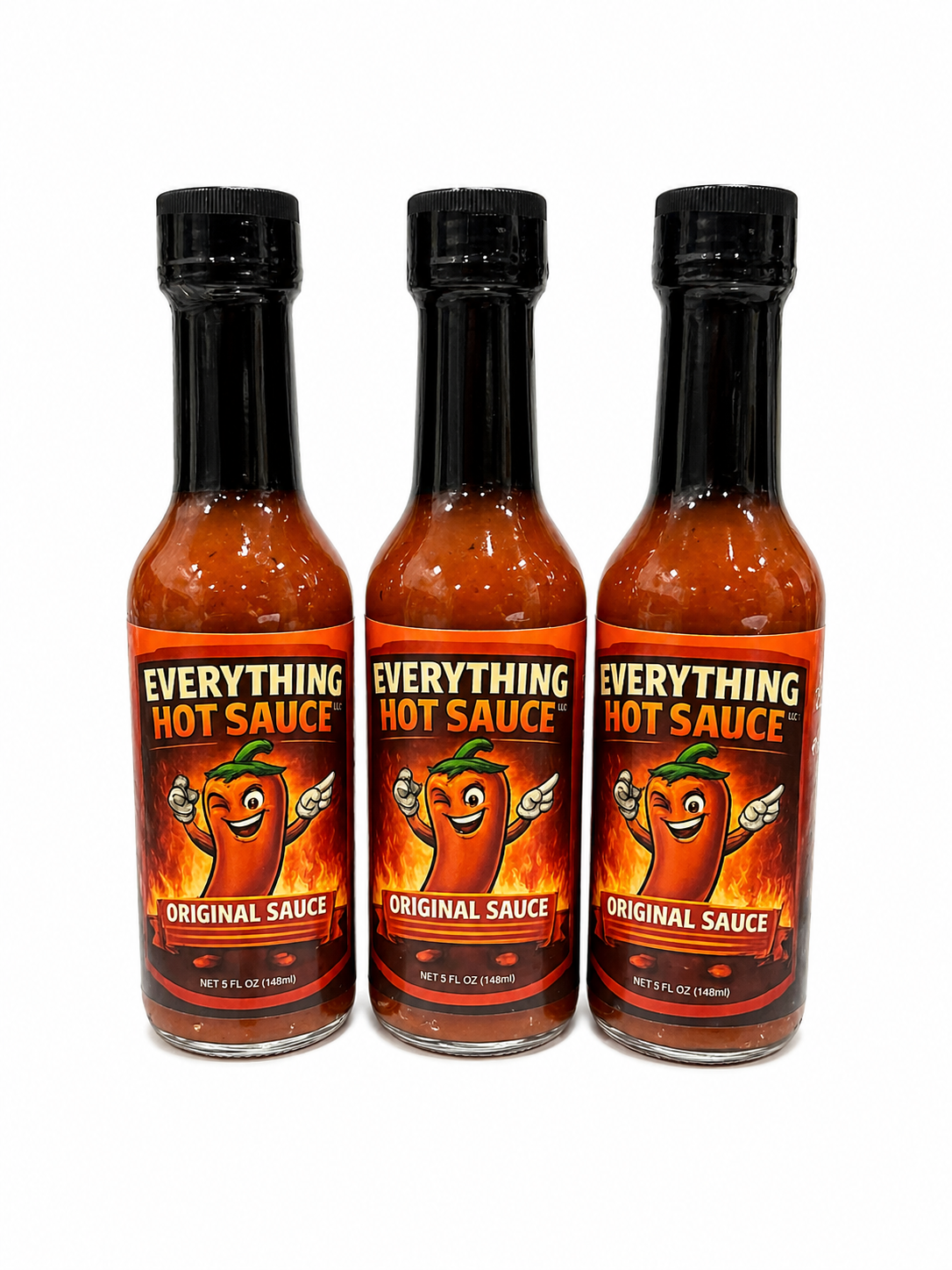 Everything Hot Sauce Original 3 bottles