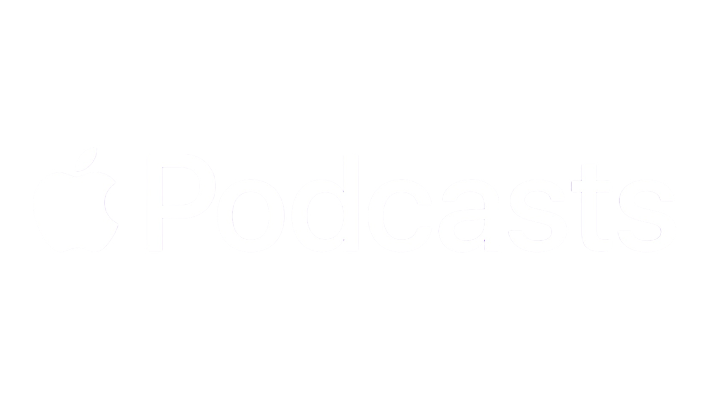 Apple logo followed by the word 'Podcasts' in large font.