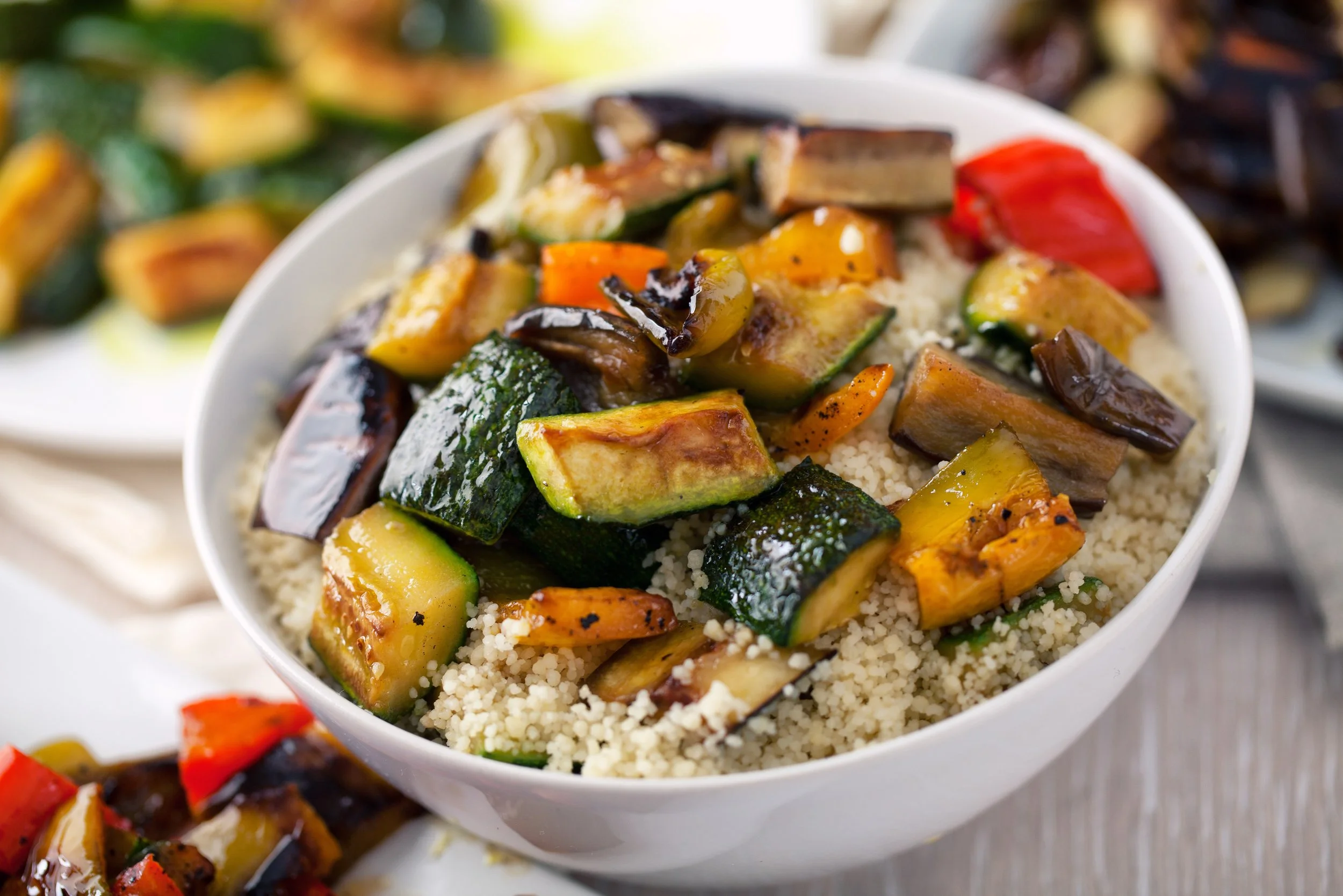 Mediterranean Grilled Veggie Bowl 