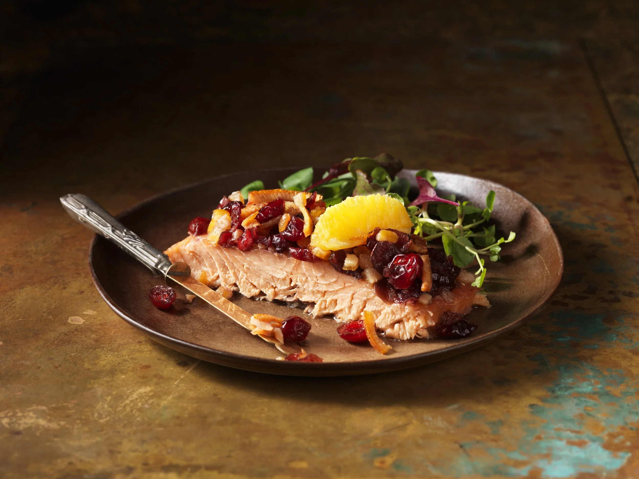 Grilled Salmon with Cherry Citrus Salsa