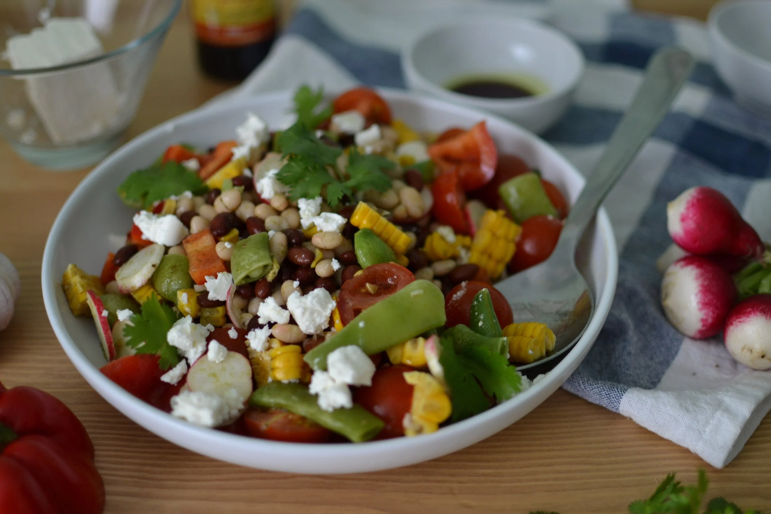 Summer Succotash with Grilled Watkins Chicken