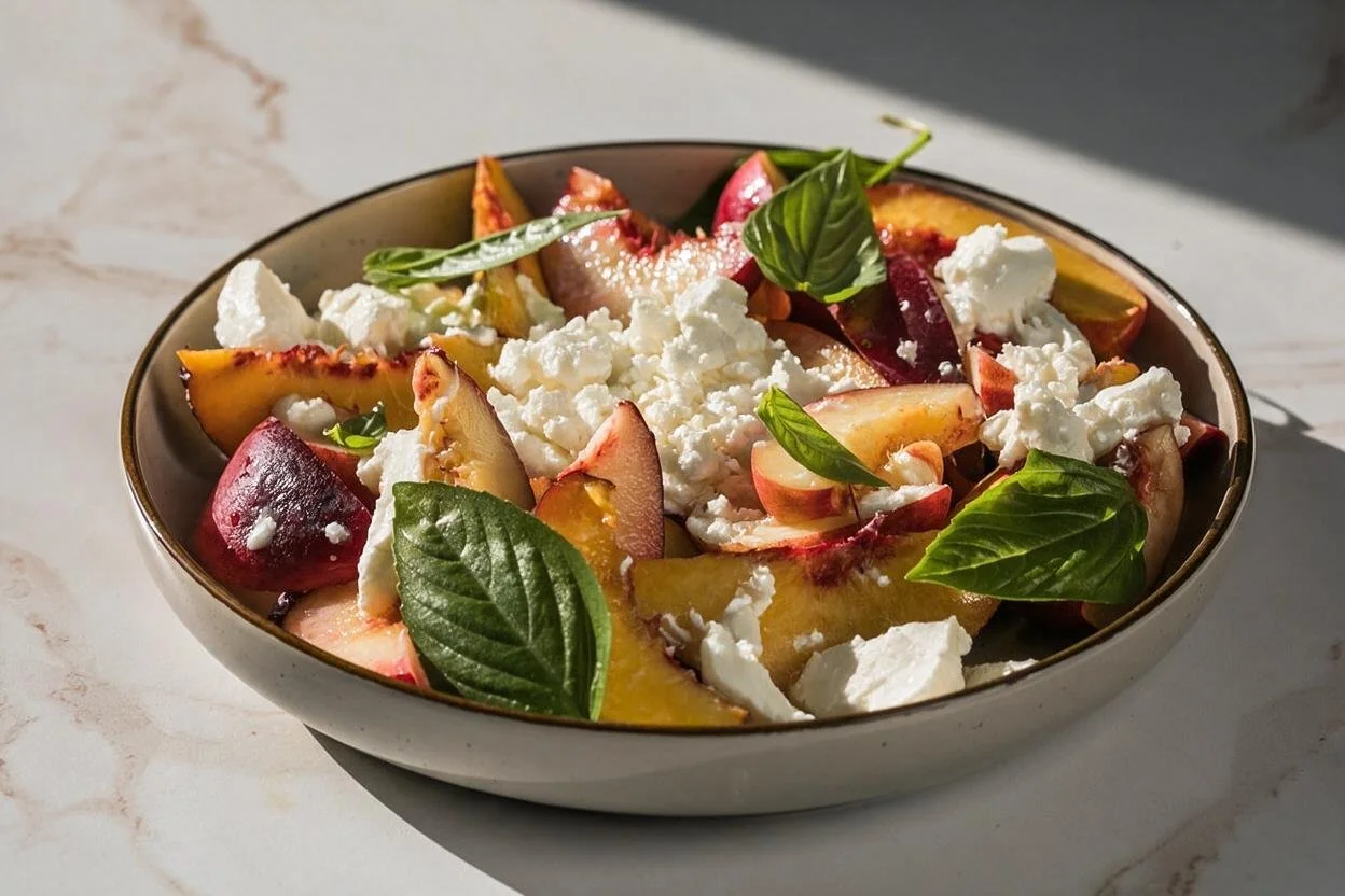 Grilled Peach &amp; Feta Salad