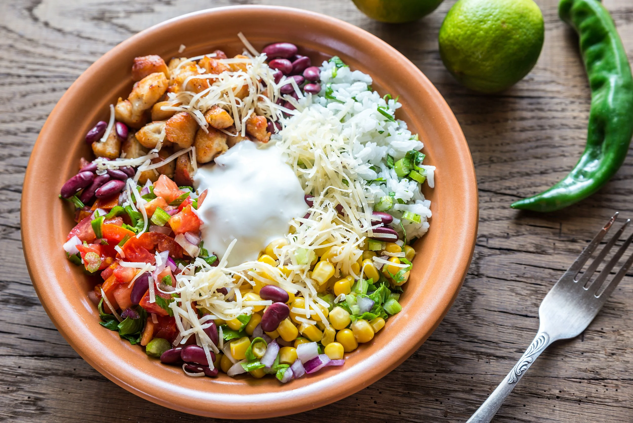 Fiesta Chicken Fajita Bowls