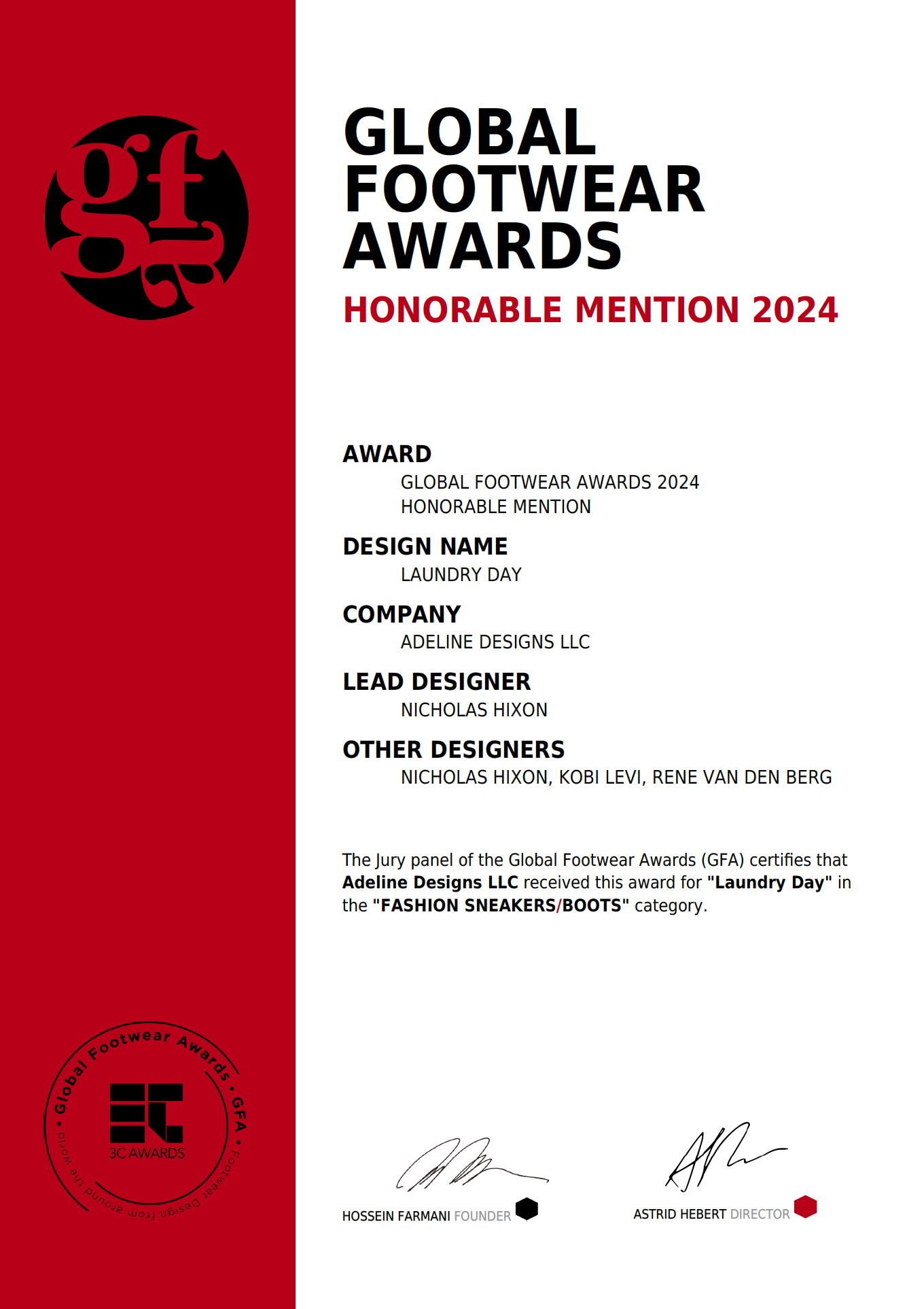 Global Footwear Awards: 2024