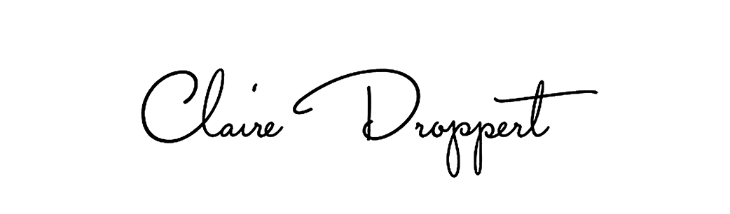 Signature of Claire Droppert in black cursive handwriting on white background.