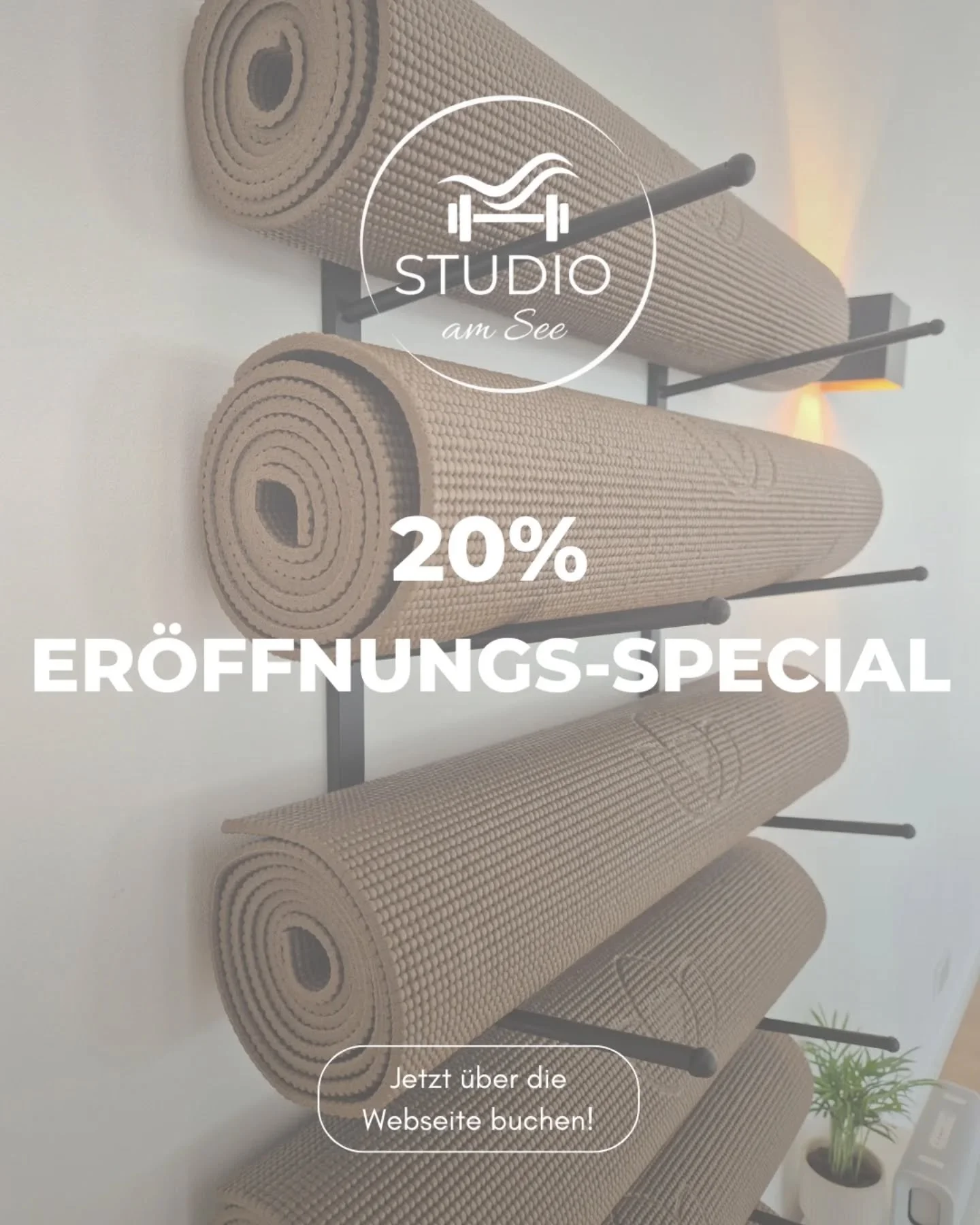✨ Studio am See &ndash; Er&ouml;ffnungs-Special ✨
Damit wirklich alle die Chance haben, unser neues Studio kennenzulernen, verl&auml;ngere ich das Er&ouml;ffnungsangebot f&uuml;r ein paar Tage!

Ihr bekommt 20 % Rabatt auf:
&bull; 10er-Karten
&bull; 
