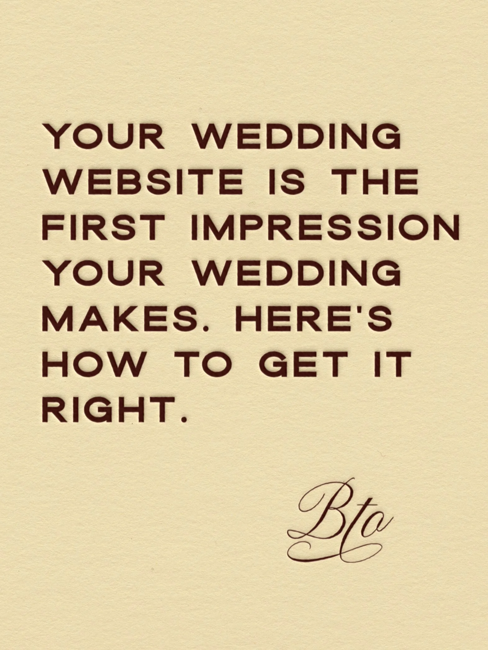 Your wedding website is the first impression your wedding makes. Here's how to get it right.
