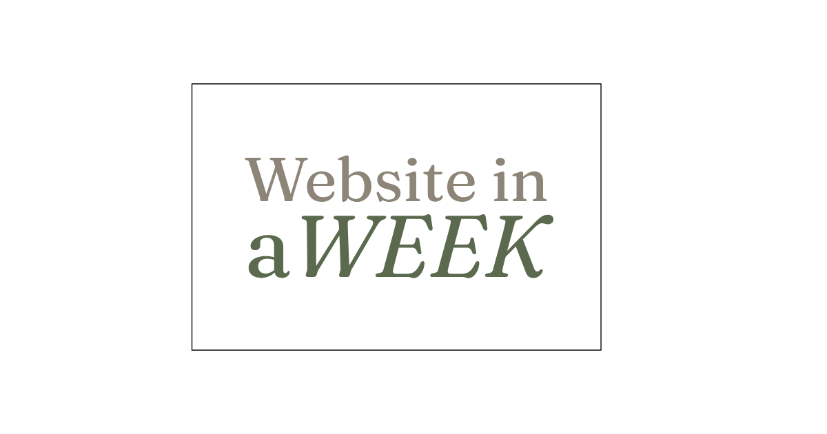 Website in a WEEK