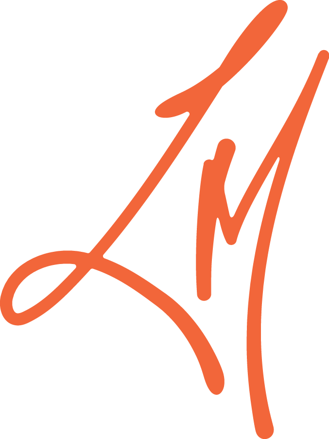 Orange abstract signature or stylized artistic mark on a black background.